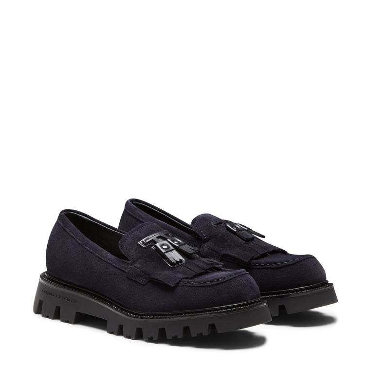 Registered Design Suede Bow Patch Loafer