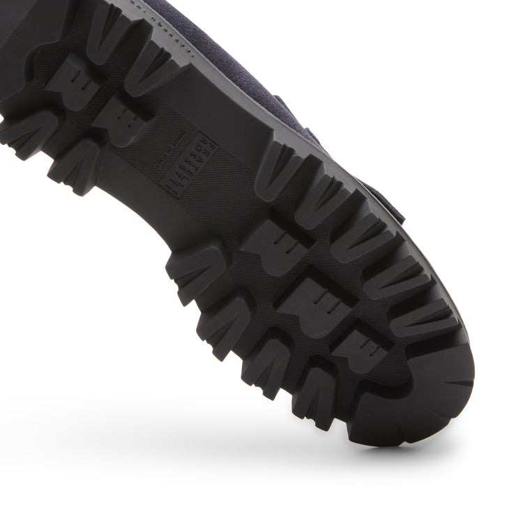 Registered Design Suede Bow Patch Loafer