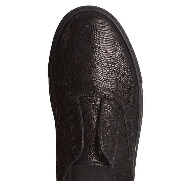 Women's Hobo Sport Sneaker in Metallic Suede