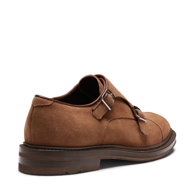 Men’s suede double-buckle Derby shoe