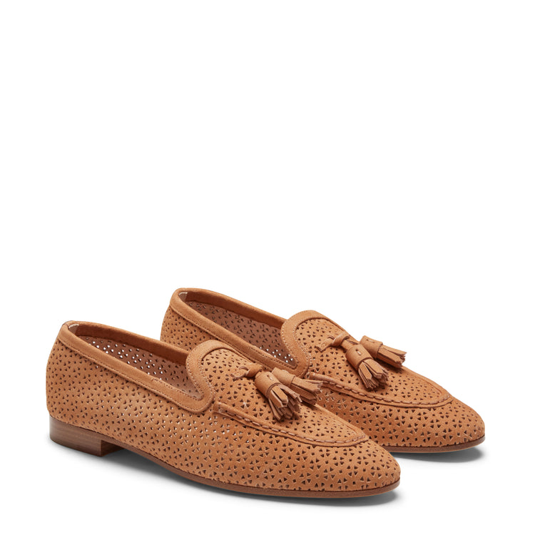Perforated Leather Brera Loafer