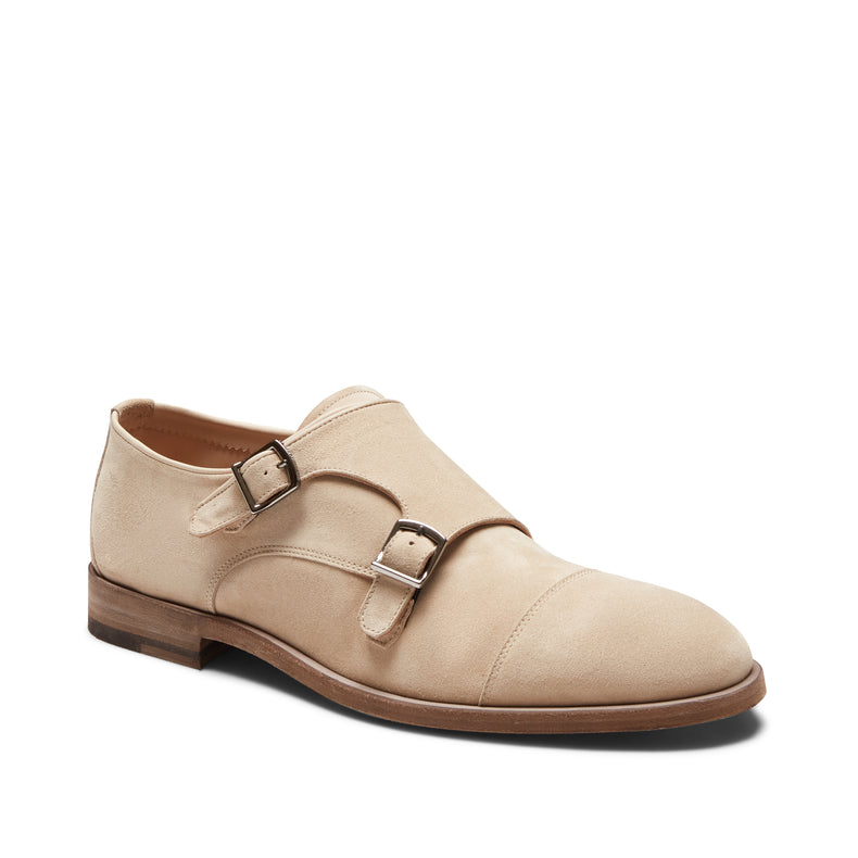Derby doppia fibbia in suede