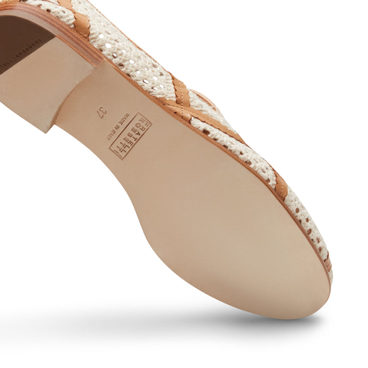 Mocassino Brera in tessuto e pelle