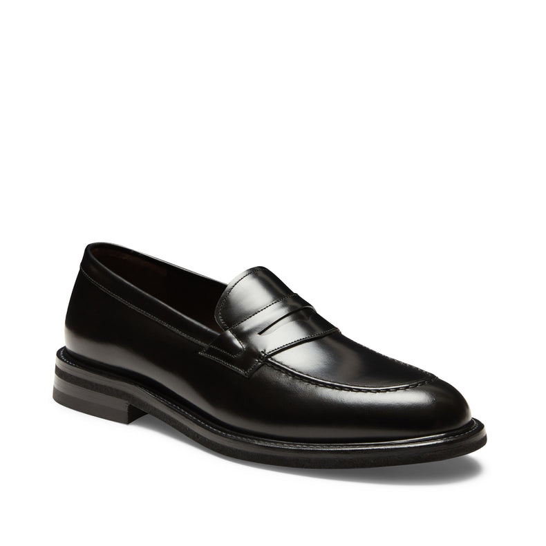 Mocassino nero in pelle da uomo