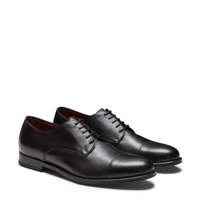 Stringata Derby in pelle