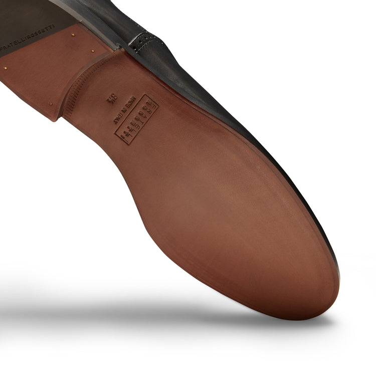 Francesina brogue in pelle