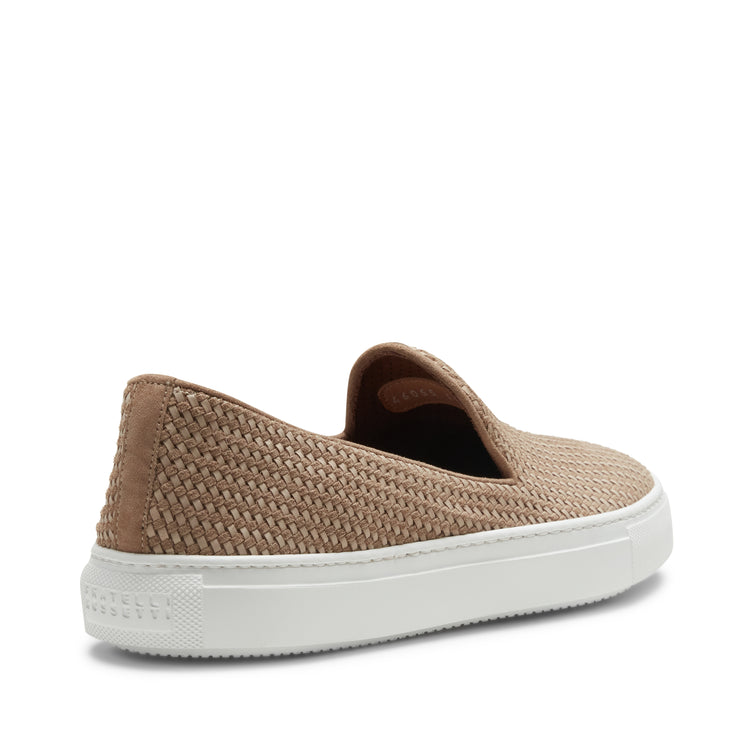 Chaussures sans lacets tressées en daim pour hommes