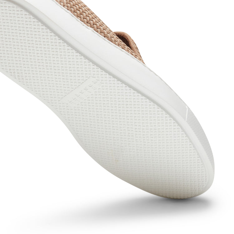 Chaussures sans lacets tressées en daim pour hommes