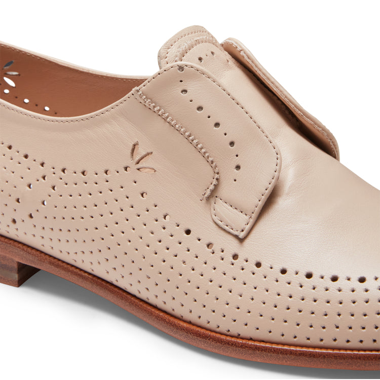 Chaussures à lacets style derbies en cuir