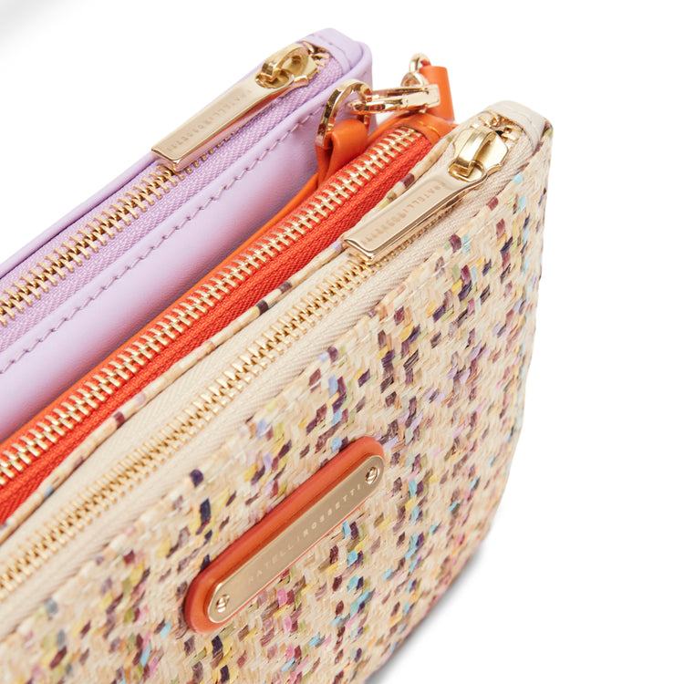 Bolso de mano Esquire de tejido y piel