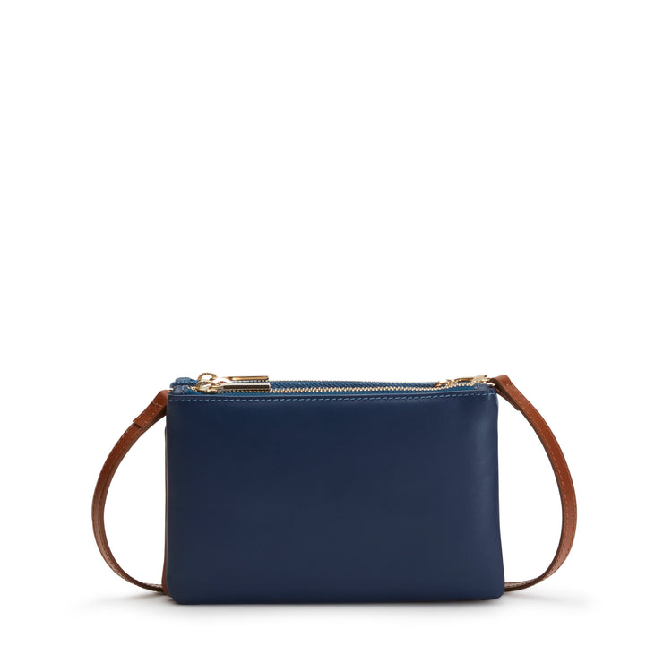 Pochette Esquire in tessuto e pelle