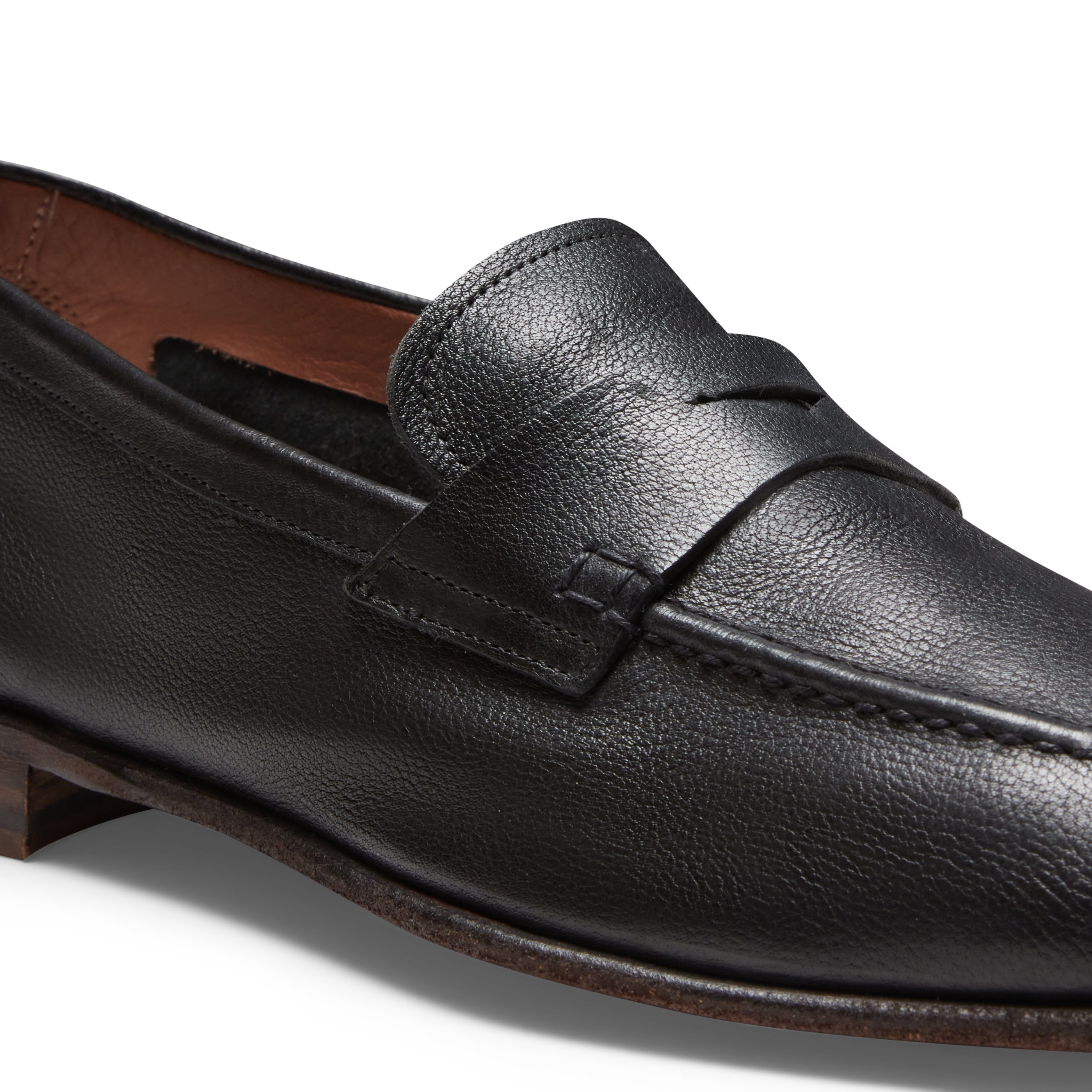 Black Leather Loafer|Fratelli Rossetti