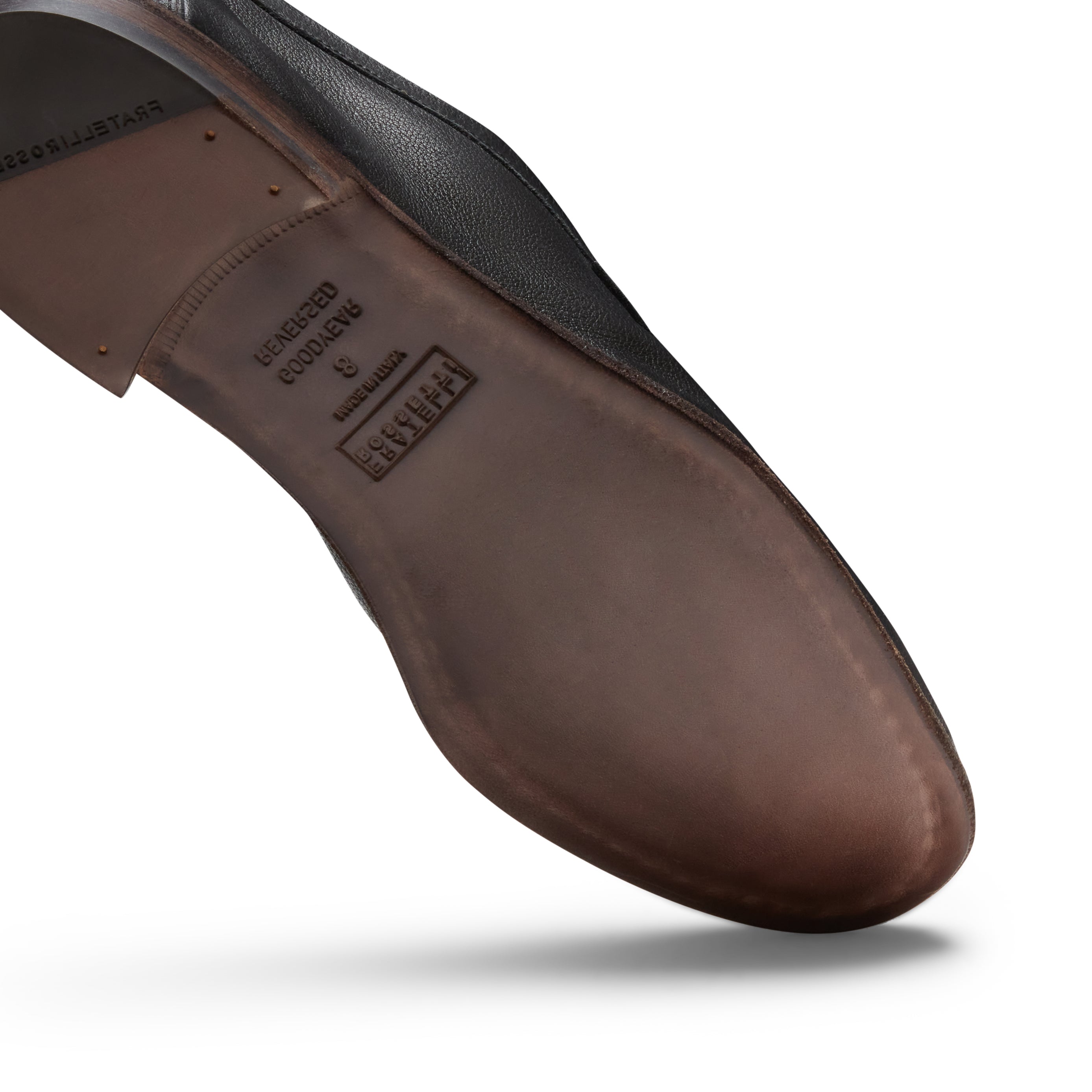 Black Leather Loafer|Fratelli Rossetti