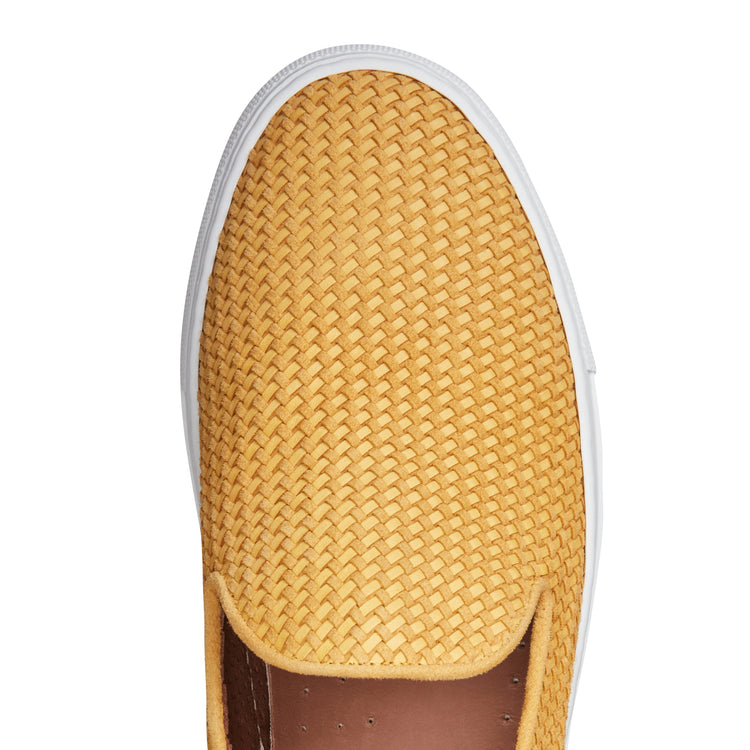 Slipper in suede intrecciato da uomo