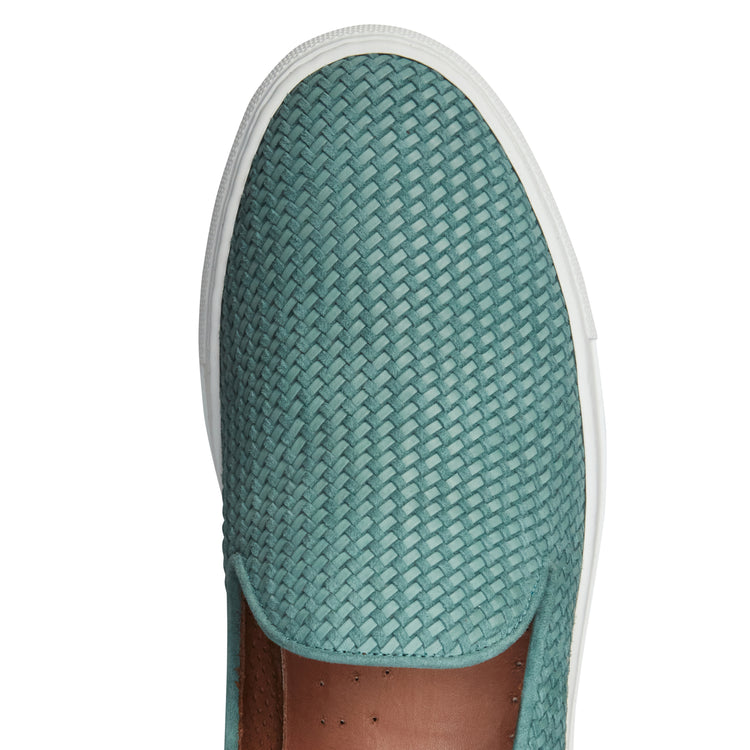 Slipper in suede intrecciato da uomo