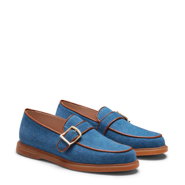 Mocassino in denim da donna
