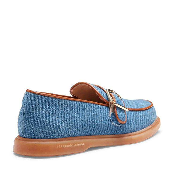 Mocassino in denim da donna
