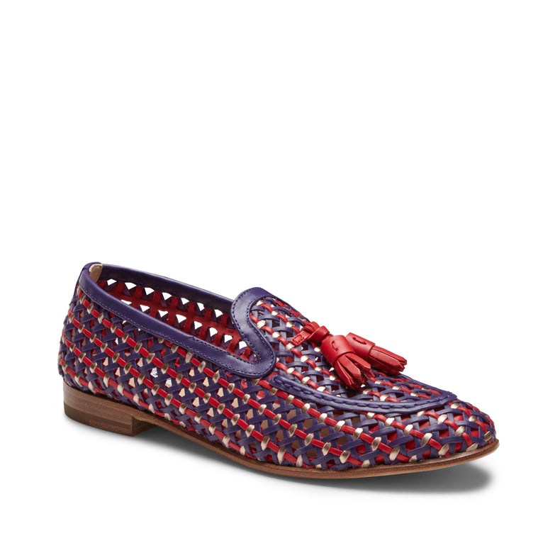 Mocassins Brera en cuir tressé pour femmes