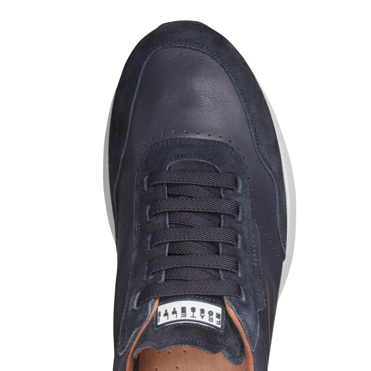 Deportiva de piel y ante para hombre