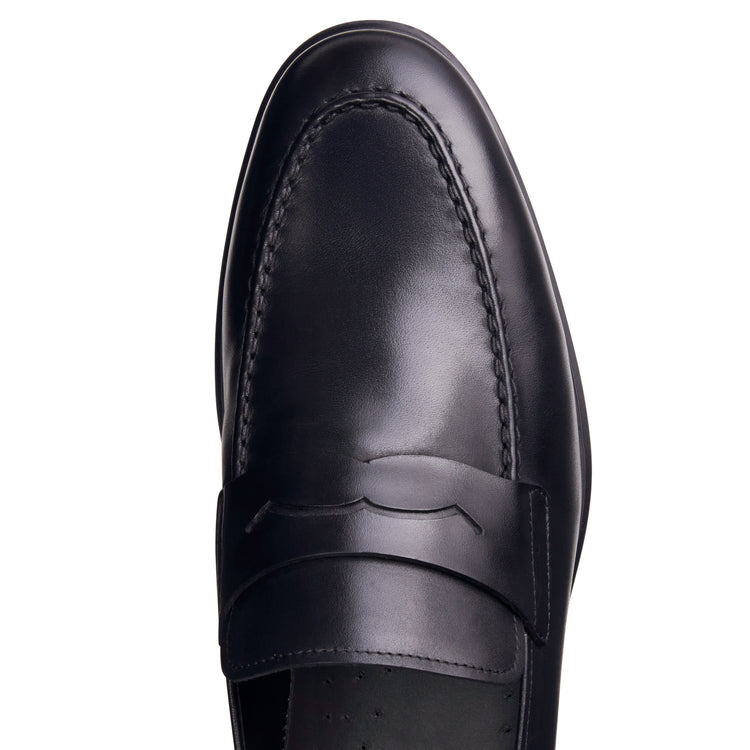 Mocassino Richard nero in pelle