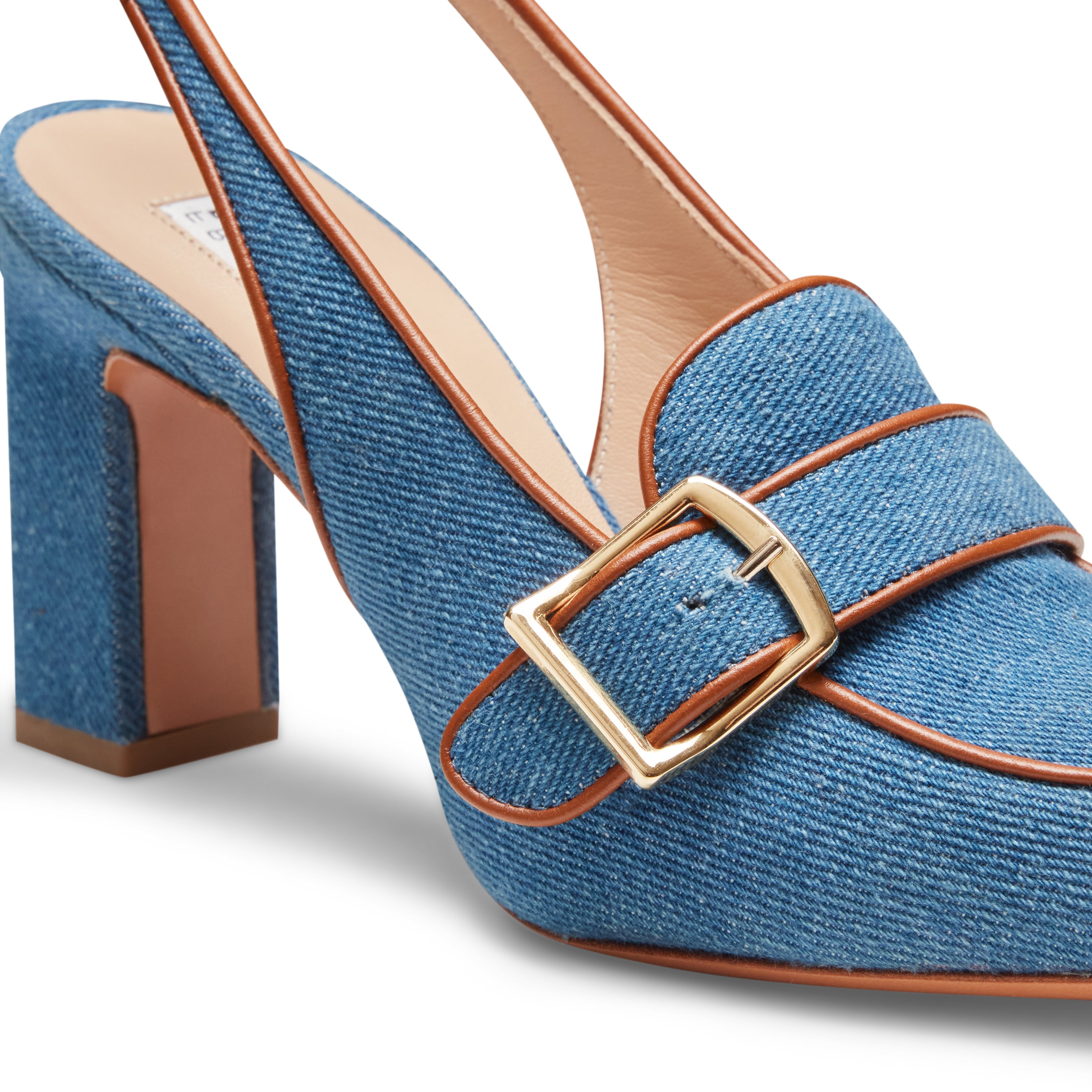 China Blue Denim Sandal|Fratelli Rossetti