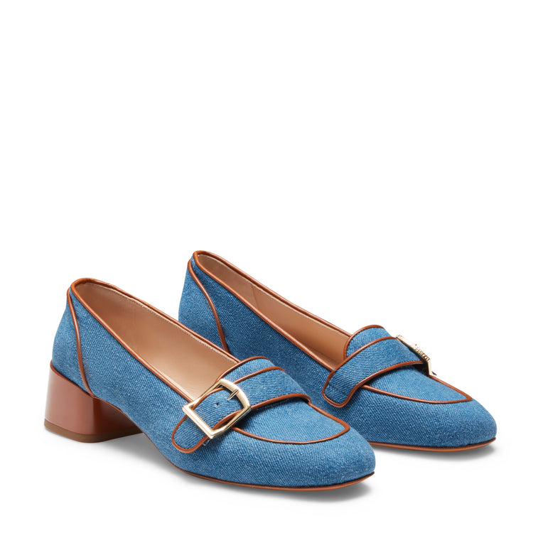 Damenloafer aus Denim