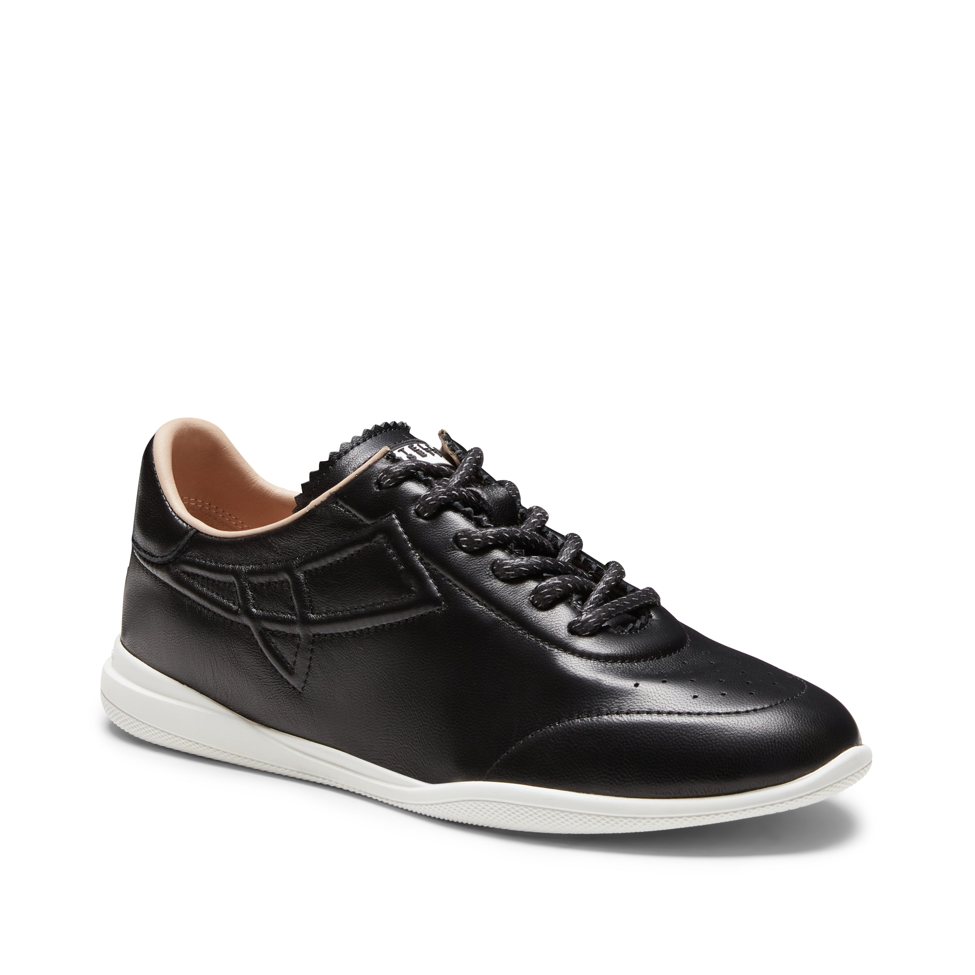 Women's black leather sneaker | Fratelli Rossetti