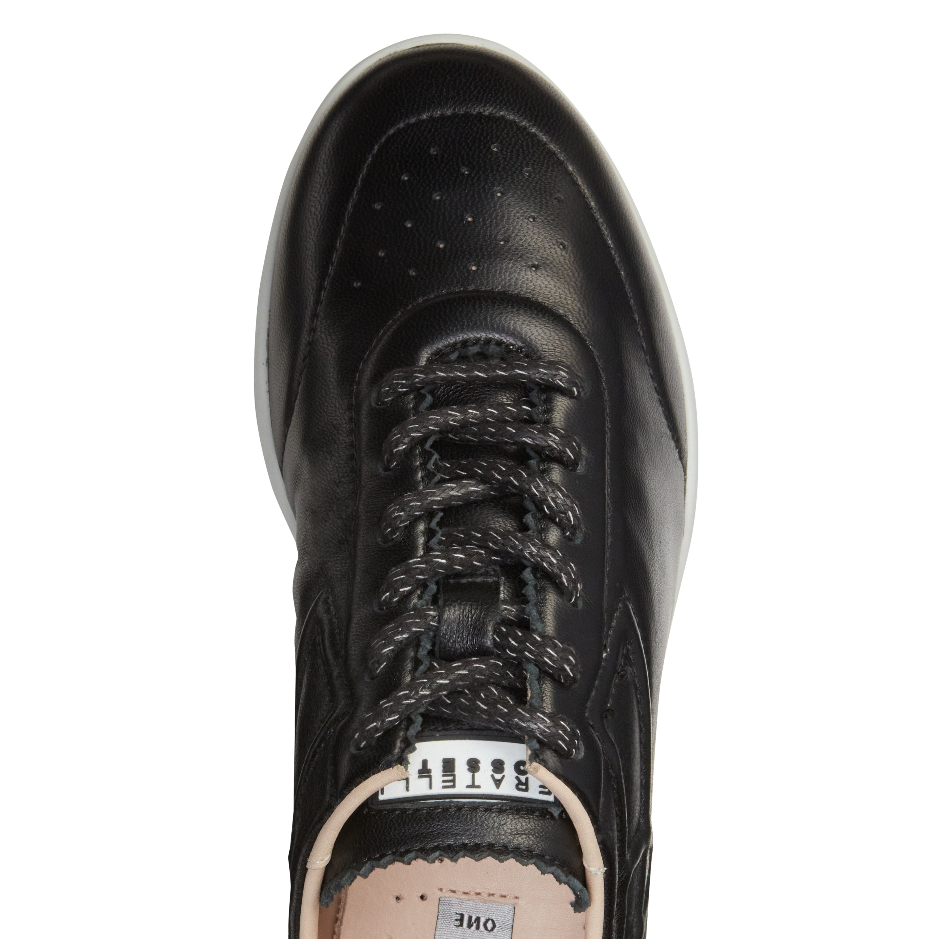 Women's black leather sneaker | Fratelli Rossetti