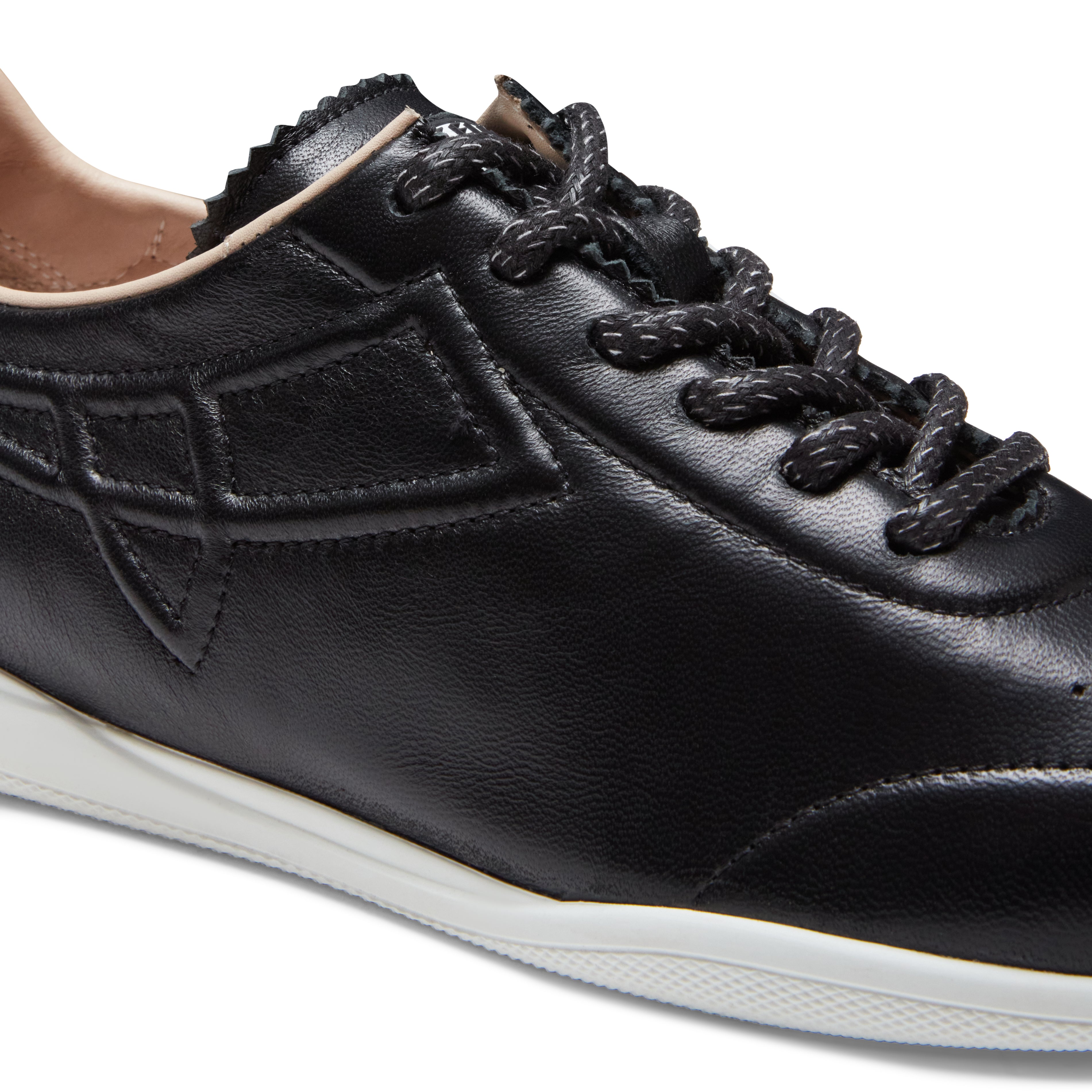 Women's black leather sneaker | Fratelli Rossetti
