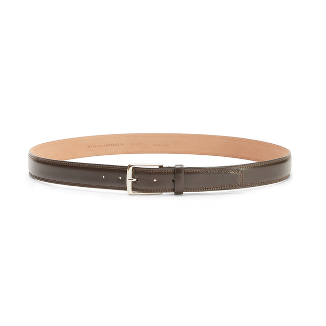 Men's leather belt