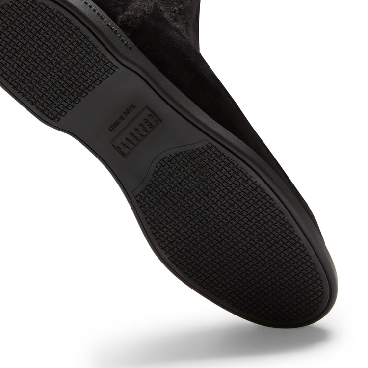 Chelsea boot in suede da donna nero