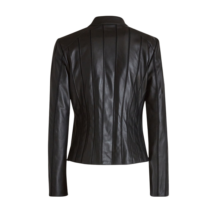 Veste en nappa et jersey