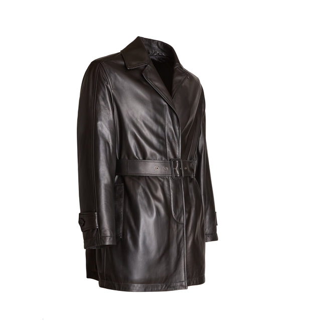 Trench coat in nappa