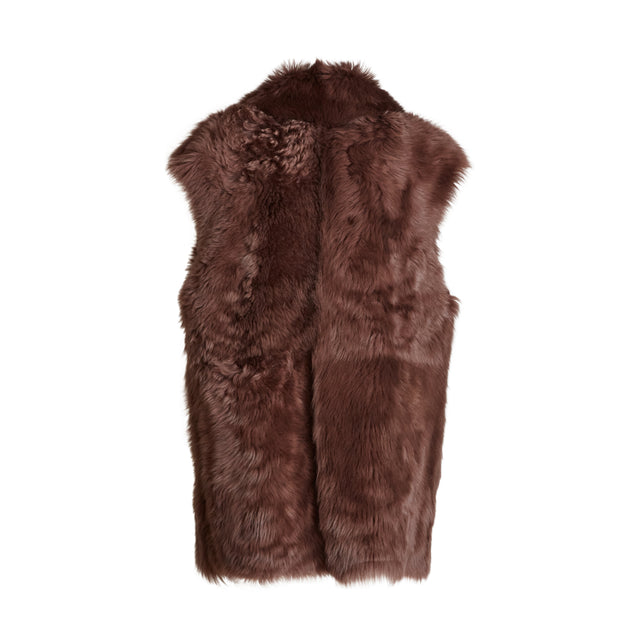 Gilet in shearling