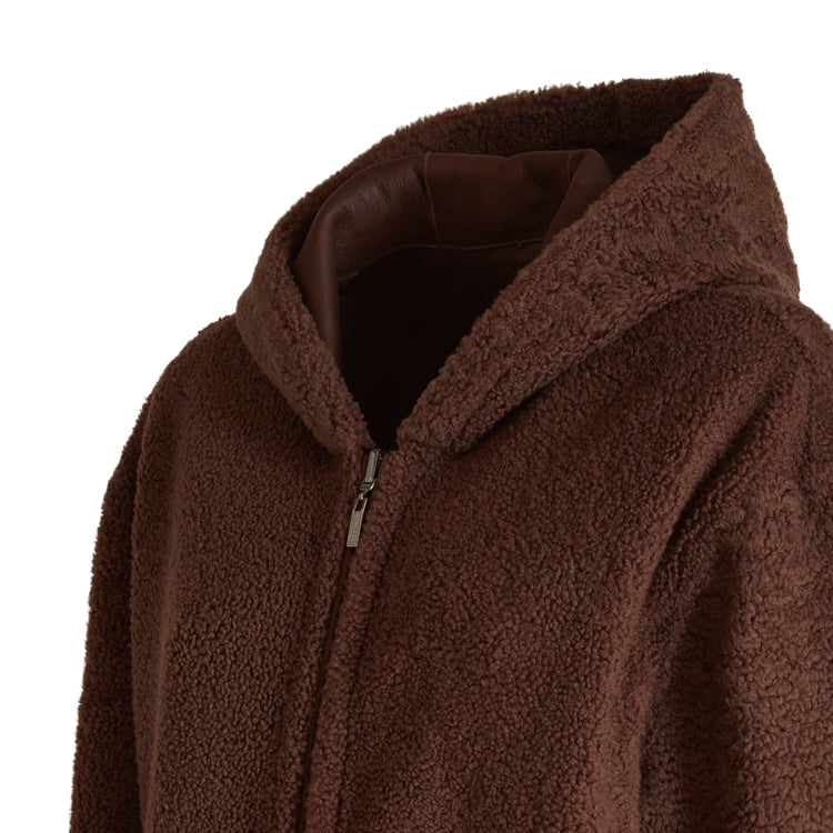 Chaqueta reversible de zalea