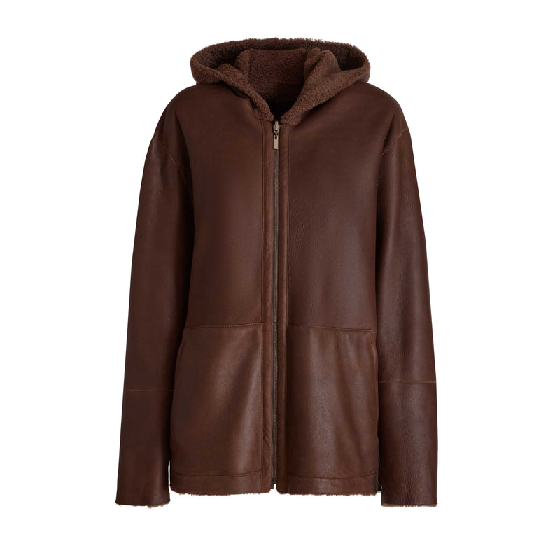 Chaqueta reversible de zalea