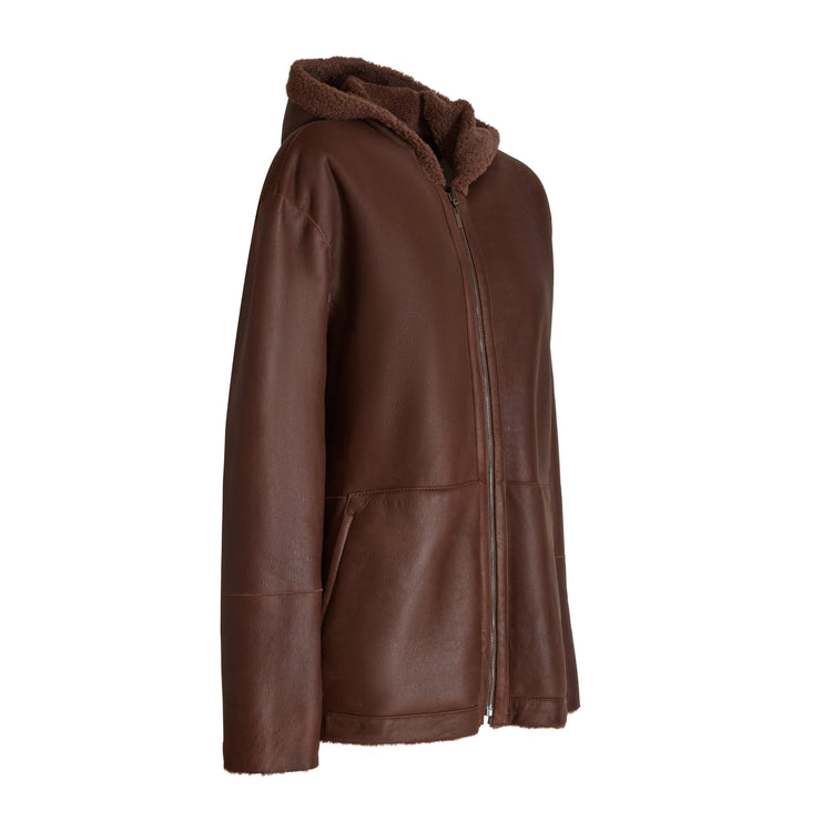 Chaqueta reversible de zalea