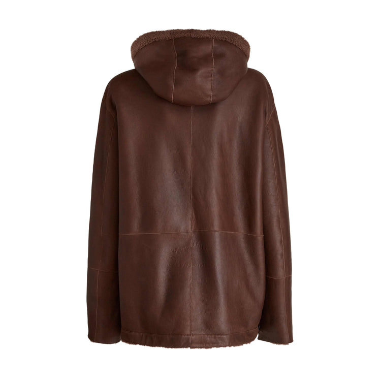 Chaqueta reversible de zalea