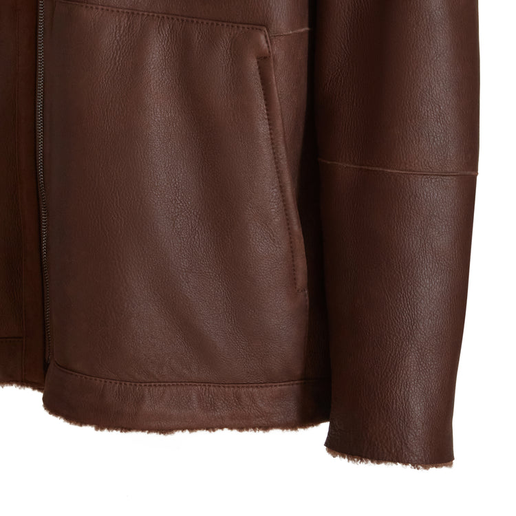 Chaqueta reversible de zalea