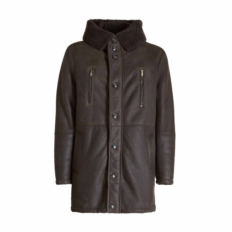 Cappotto in shearling