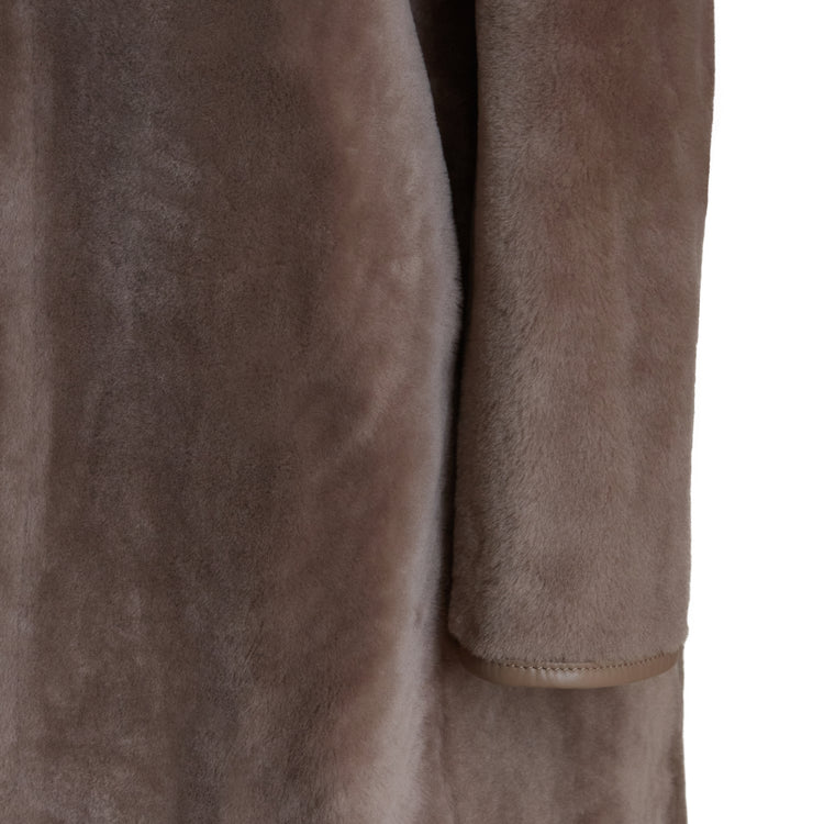 Manteau réversible en peau de mouton