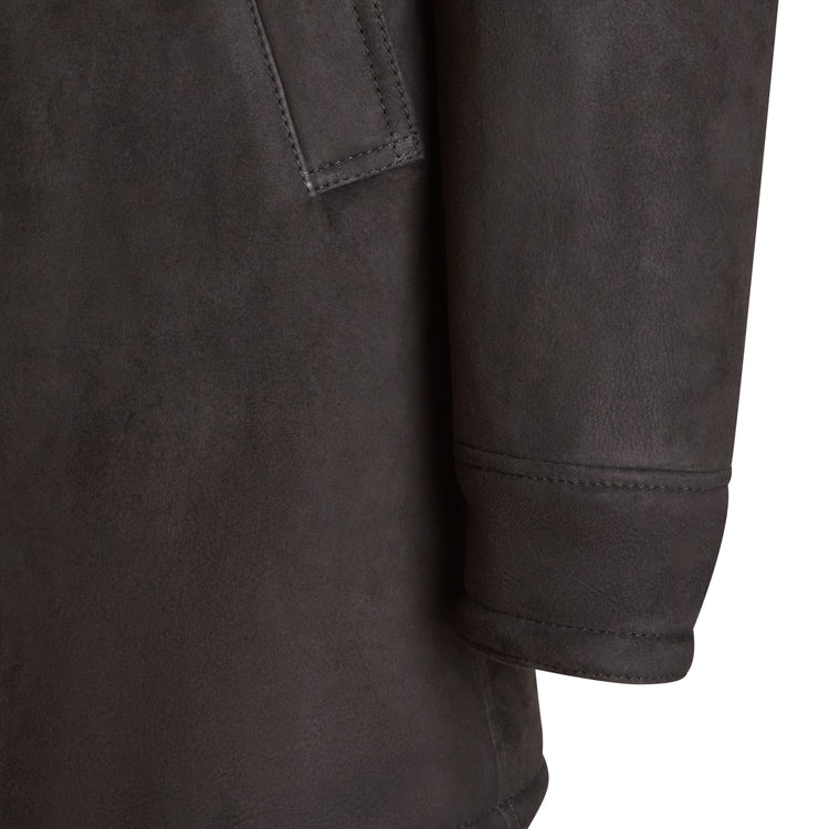 Shearling caban coat 