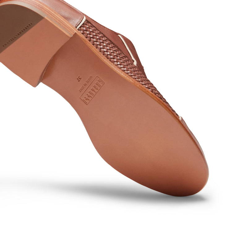 Derby Dandy in pelle intrecciata