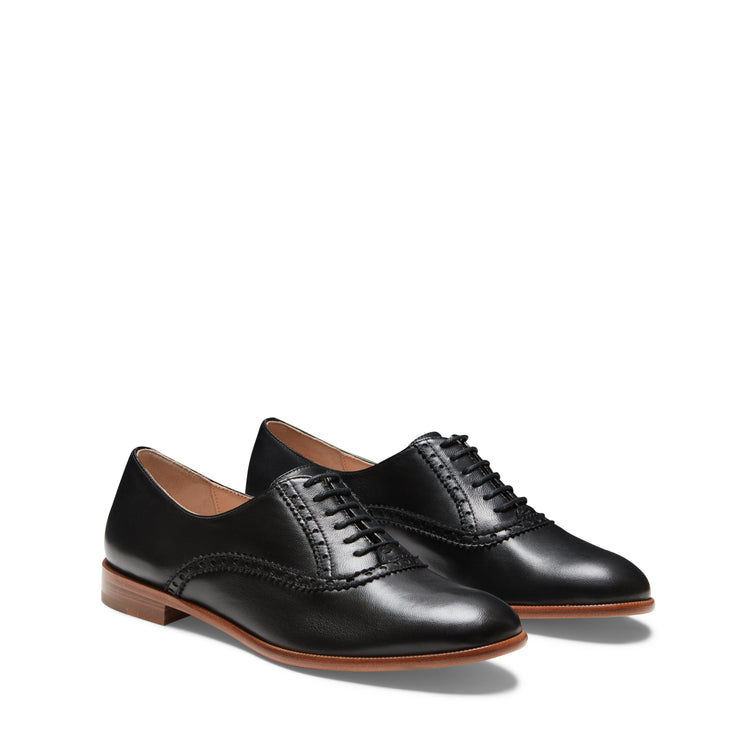 Francesina brogue in pelle da donna