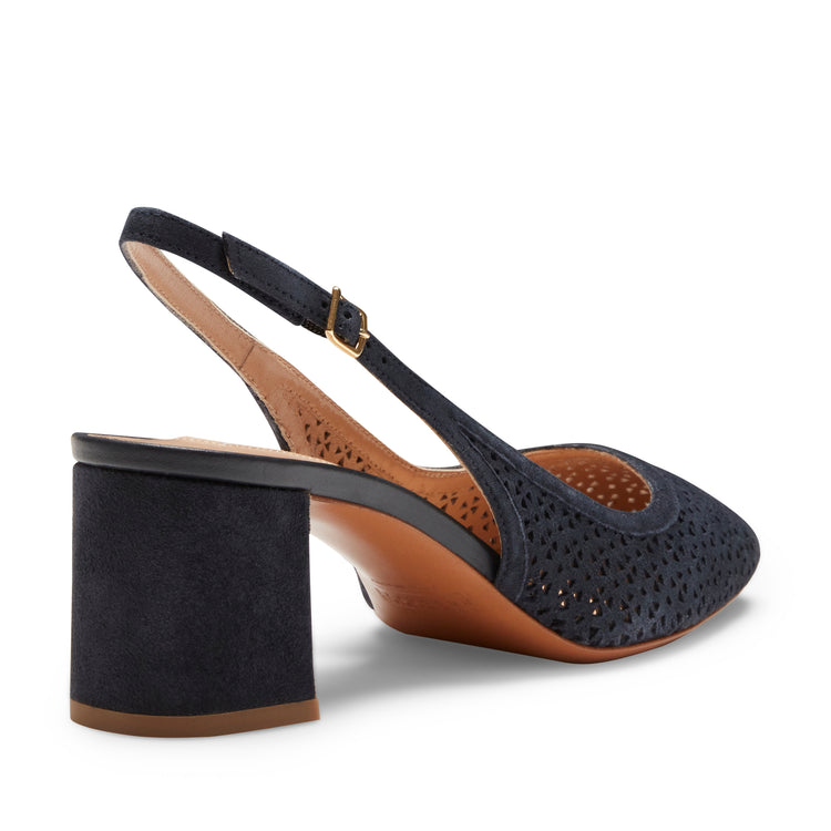 Sandalo sling back in suede