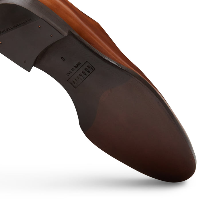 Leather Richelieu shoe