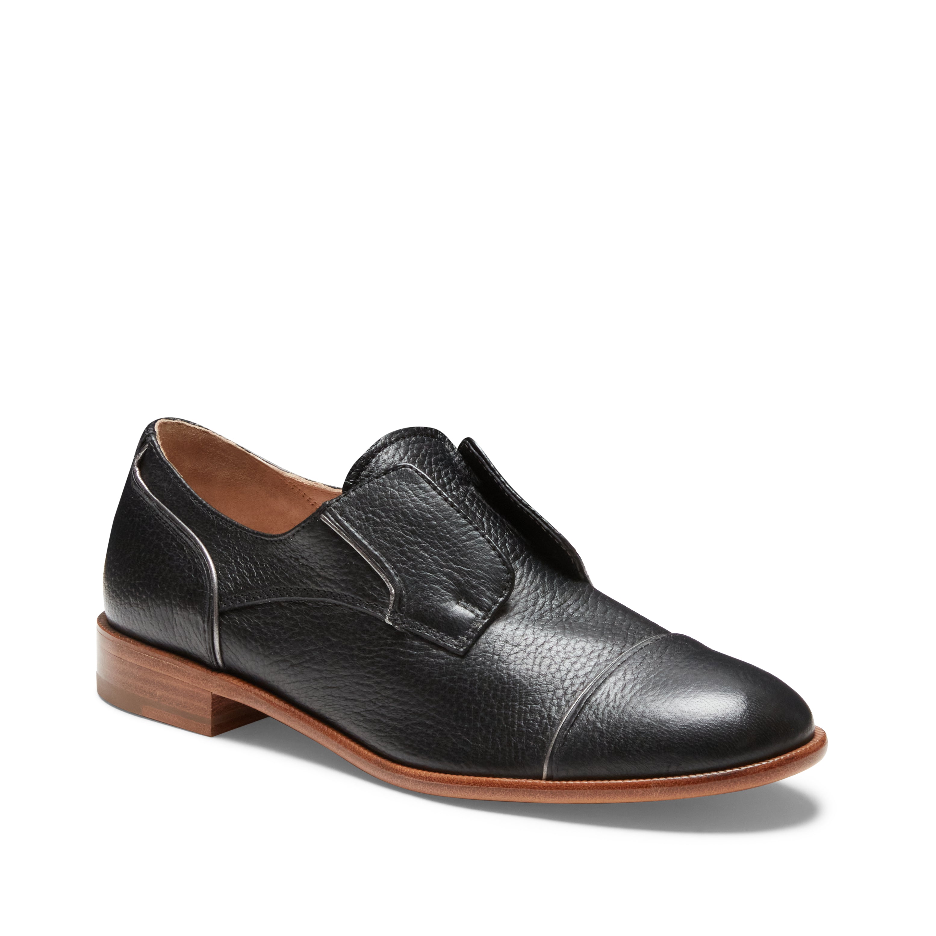 Black leather Dandy Derby shoe - Fratelli Rossetti
