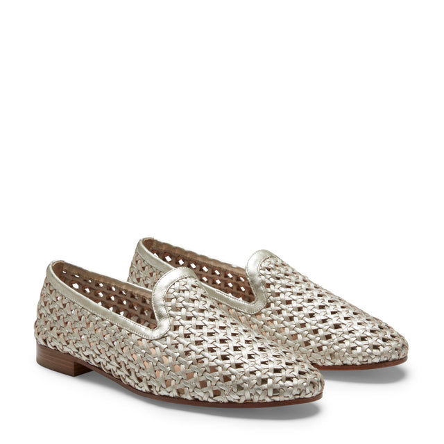 Woven Leather Slipper