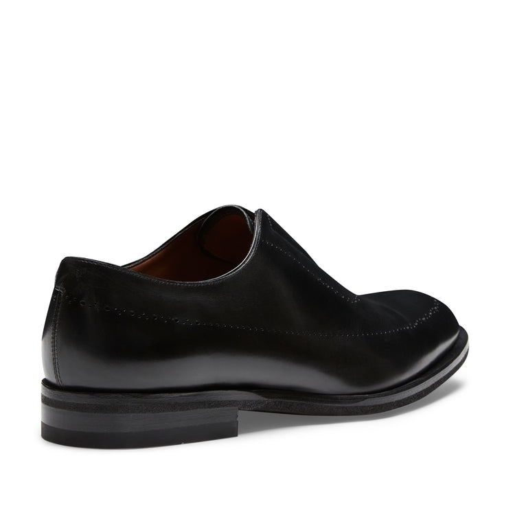 Slipper in pelle da uomo nera