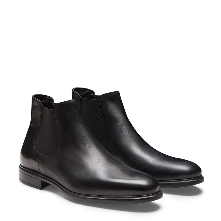 Botines Chelsea Richard de piel de color negro para hombre